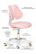 Комплект парта Evo-кids TH-320 Pink + крісло Evo-kids Mio Lite KP (арт.TH-320 W/PN + Y-208 KP) - оббивка рожева / накладки на ніжках рожеві (коробок-2 шт.)