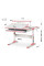 Комплект парта Evo-кids TH-320 Pink + крісло Evo-kids Mio Lite KP (арт.TH-320 W/PN + Y-208 KP) - оббивка рожева / накладки на ніжках рожеві (коробок-2 шт.)