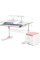 Комплект (S) Evo-Kids TH-320 Pink (парта + тумба) (арт.TH-320 + BD C3_PINK) - рожеві накладки / оббивка рожева (коробок-2 шт.)