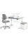 Комплект (L) ErgoKids TH-320 Grey (парта + крісло + тумба) (арт. TH-320 + Y-412 Lite + BD C3_GREY) - накладки сірі / оббивка сіра (коробок 3 шт.)