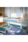 Дитячий стіл ErgoKids TH-325 Blue (арт.TH-325 W/BL) - стільниця біла / накладки на ніжках блакитні (коробок-2 шт.)