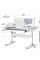 Дитячий стіл ErgoKids TH-325 Grey (арт.TH-325 W/G) - стільниця біла / накладки на ніжках сірі (коробок-2 шт.)