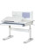 Дитячий стіл ErgoKids TH-325 Grey (арт.TH-325 W/G) - стільниця біла / накладки на ніжках сірі (коробок-2 шт.)