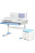Комплект (S) ErgoKids TH-325 (парта + тумба) (арт.TH-325 + BD C3_ BLUE) - накладки блакитні / оббивка блакитна (коробок-3 шт.)
