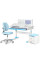 Комплект (L) ErgoKids TH-325 Blue (парта+крісло+тумба) (арт.TH-325+Y-412 Lite+ C3 BLUE) - накладки блакитні / оббивка блакитна (коробок 4 шт.)