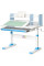 Дитячий стіл Evo-kids TH-330 Blue (арт. TH-330 W/BL) - стільниця біла / накладки на ніжках блакитні (коробок-1 шт.)