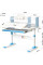 Дитячий стіл Evo-kids TH-330 Blue (арт. TH-330 W/BL) - стільниця біла / накладки на ніжках блакитні (коробок-1 шт.)