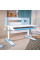 Дитячий стіл Evo-kids TH-330 Blue (арт. TH-330 W/BL) - стільниця біла / накладки на ніжках блакитні (коробок-1 шт.)