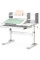 Дитячий стіл Evo-kids TH-330 Grey (арт. TH-330 W/G) - стільниця біла / накладки на ніжках сірі (коробок-1 шт.)
