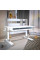 Дитячий стіл Evo-kids TH-330 Grey (арт. TH-330 W/G) - стільниця біла / накладки на ніжках сірі (коробок-1 шт.)