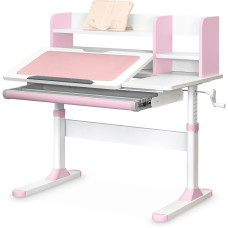 Дитячий стіл Evo-kids TH-330 Pink (арт. TH-330 W/PN) - стільниця біла / накладки на ніжках рожеві (коробок-1 шт.)