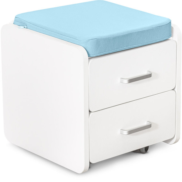 Комплект (S) Evo-Kids TH-330 Light Blue (парта+тумба) (арт.TH-330 Z+BD C3_BLUE) - накладки світло-блакитні / оббивка блакитна (коробок-2 шт.)