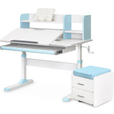 Комплект (S) Evo-Kids TH-330 Light Blue (парта+тумба) (арт.TH-330 Z+BD C3_BLUE) - накладки світло-блакитні / оббивка блакитна (коробок-2 шт.)