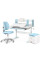 Комплект (L) Evo-Kids TH-330 Z (парта+крісло+тумба) (арт.TH-330 Z+Y-412 Lite+BD C3_BLUE) - накладки світло-блакитні / оббивка блакитна (коробок 3 шт.)