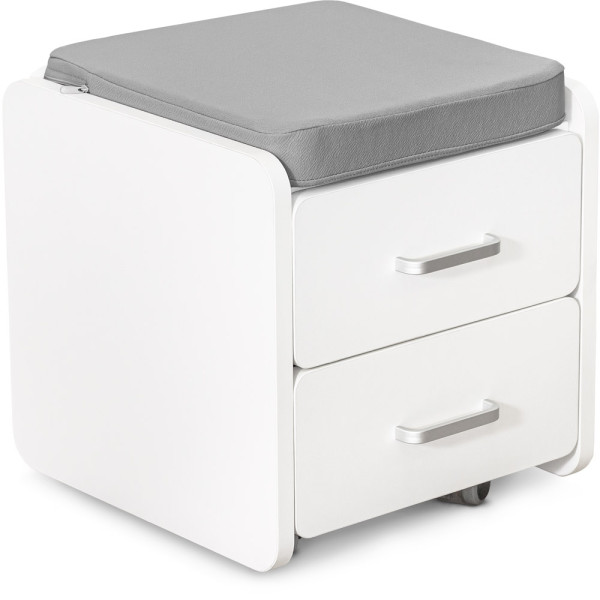 Комплект (S) Evo-Kids TH-330 Grey (парта + тумба) (арт. TH-330 + BD C3_GREY) - накладки сірі / оббивка сіра (коробок-2 шт.)