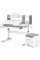 Комплект (S) Evo-Kids TH-330 Grey (парта + тумба) (арт. TH-330 + BD C3_GREY) - накладки сірі / оббивка сіра (коробок-2 шт.)