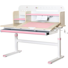 Дитячий стіл Evo-kids TH-360 Pink (арт.TH-360 TG/PN) - стільниця дерево / накладки на ніжках рожеві (коробок 2 шт.)