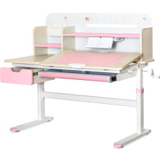 Дитячий стіл Evo-kids TH-360 Pink (арт. TH-360 TG/PN Plus) - стільниця дерево / накладки на ніжках рожеві (коробок 3 шт.)