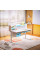 Дитячий стіл Evo-kids TH-360 Plus Blue (арт. TH-360 WG/BL Plus) - стільниця біла / накладки на ніжках блакитні (коробок 3 шт.)