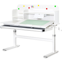 Дитячий стіл Evo-kids TH-360 Grey (арт.TH-360 WG/G) - стільниця біла / накладки на ніжках сірі (коробок 2 шт.)