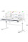 Дитячий стіл Evo-kids TH-360 Grey (арт.TH-360 WG/G) - стільниця біла / накладки на ніжках сірі (коробок 2 шт.)