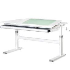 Дитячий стіл Evo-kids TH-360 Lite Grey (арт. TH-360 WG/G Lite) - стільниця біла / накладки на ніжках сірі (коробок 1 шт.)