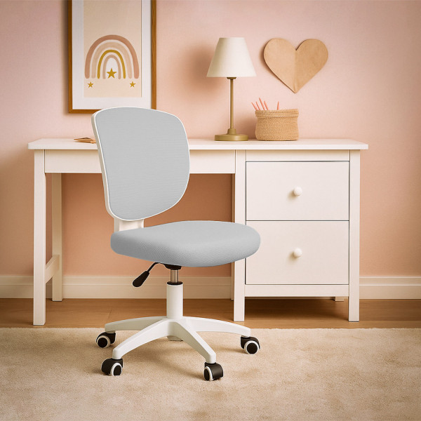Дитяче крісло Evo-Kids Study Air Grey (арт. Y-101 G) - спинка сітка / сидіння тканина / сіре (коробок-1 шт.)