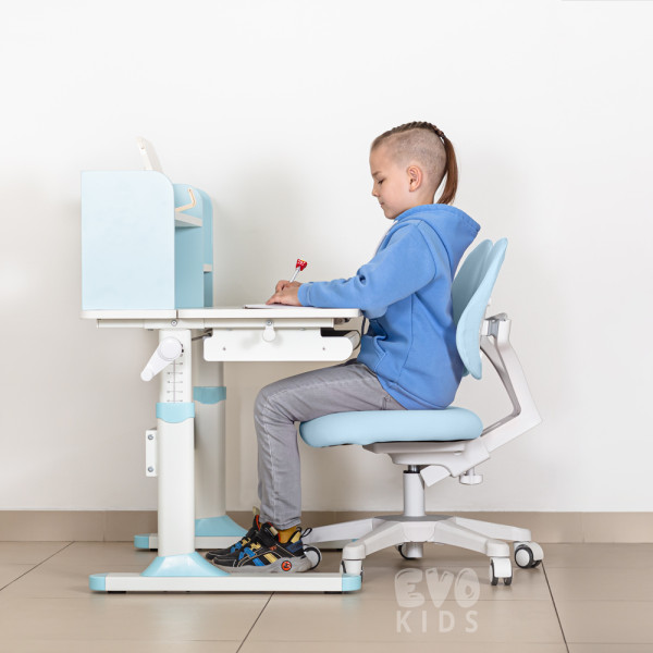 Дитяче крісло Evo-kids Mio Lite Blue (арт.Y-208 KBL) - оббивка блакитна однотонна (коробок-1шт.)
