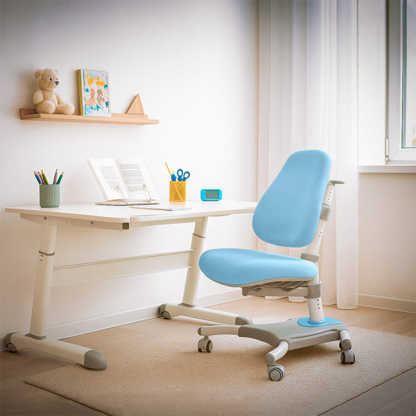 Кресло Evo-kids Omega (арт.Y-220 KBL) - обивка голубая однотонная (коробок-1 шт.)