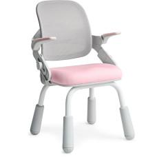 Дитяче крісло Mealux Neo Air Static Pink Grey (арт.Y-306 KPG) - оббивка сіра / рожева (коробок-1 шт.)