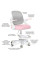 Крісло Mealux Neo Air Pink Grey (арт.Y-308 KPG) - оббивка сіра / рожева (коробок-1 шт.)