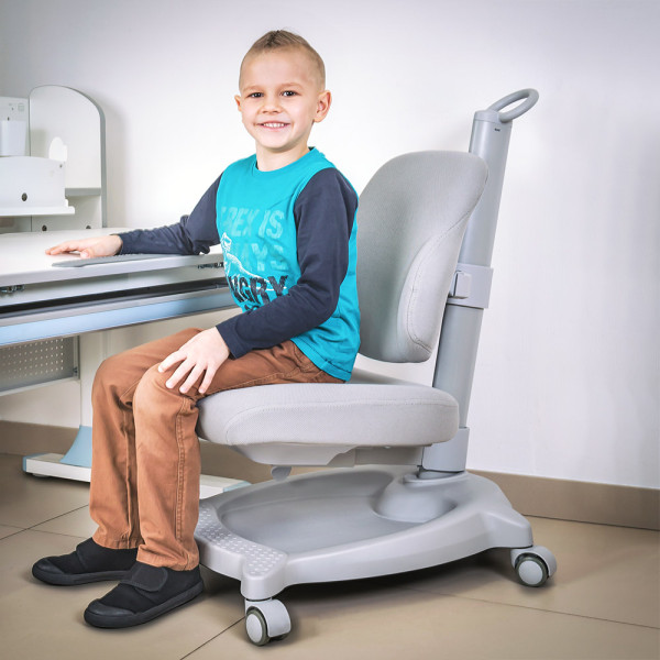 Крісло дитяче ErgoKids GT Y-402 ortopedic grey - оббивка сіра однотонна (коробок-1 шт.)