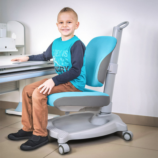 Крісло дитяче ErgoKids GT Y-402 ortopedic blue - оббивка блакитна однотонна (коробок-1 шт.)