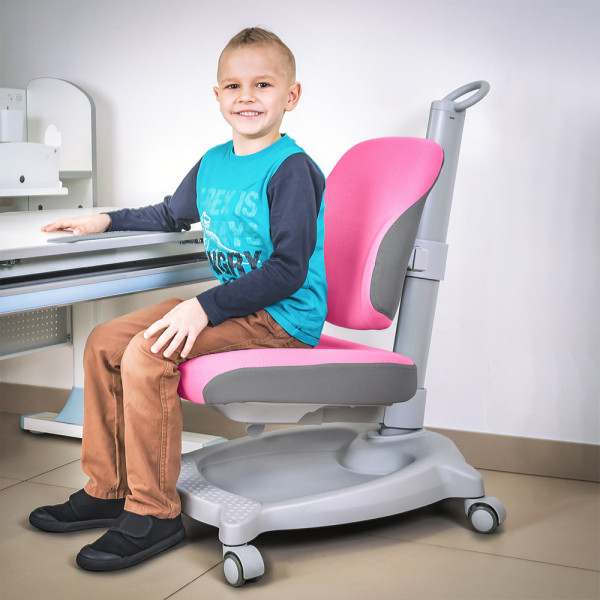 Крісло дитяче ErgoKids GT Y-402 ortopedic pink - оббивка рожева однотонна (коробок-1 шт.)