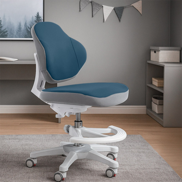 Дитяче крісло Evo-Kids Mio Classic Dark blue (арт.Y-405 DB) - оббивка синя однотонна (коробок-1 шт.)
