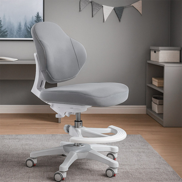 Дитяче крісло Evo-Kids Mio Classic Grey (арт.Y-405 G) - оббивка сіра однотонна (коробок-1 шт.)