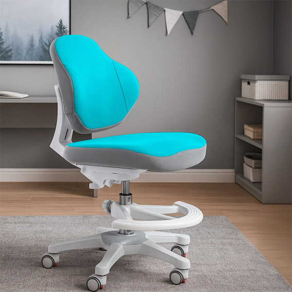 Дитяче крісло Evo-кids Mio Classic Blue (арт.Y-405 KBL) - оббивка блакитна однотонна (коробок-1 шт.)