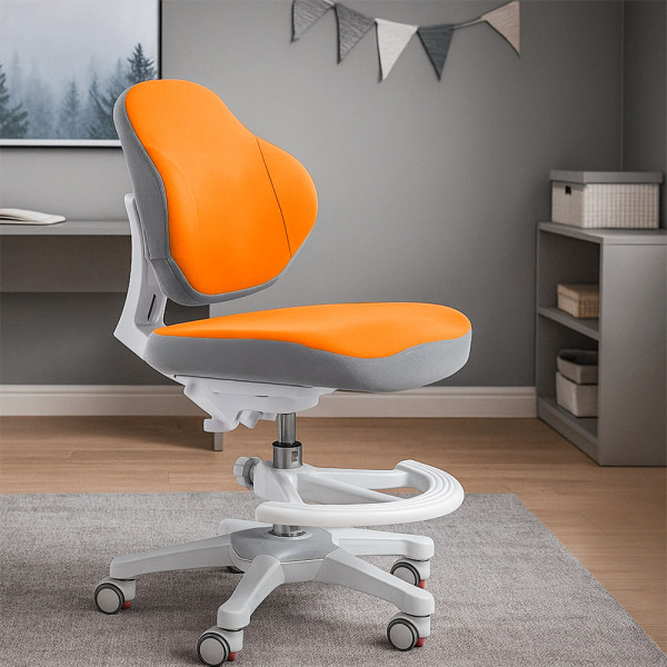 Дитяче крісло Evo-Kids Mio Classic Orange (арт.Y-405 OR) - оббивка помаранчева однотонна (коробок-1 шт.)