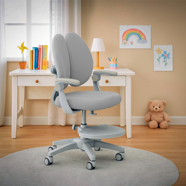 Детское кресло Mealux Sprint Duo Grey (арт.Y-412 G) - обивка серая однотонная (коробок-1 шт.)