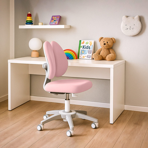 Детское кресло Mealux Sprint Duo Lite Pink (арт.Y-412 Lite KP) - обивка розовая однотонная (коробок-1шт.)