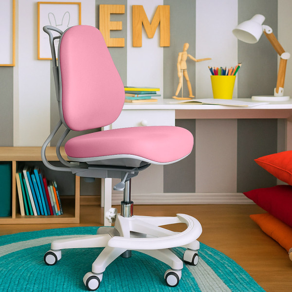 Дитяче крісло Evo-Kids Mio Ergo Lite Pink (арт.Y-507 Lite KP) - оббивка рожева однотонна (коробок-1шт.)