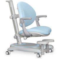 Дитяче крісло Mealux Ortoback Plus Blue (арт.Y-508 KBL Plus) - оббивка блакитна однотонна (коробок-2 шт.)