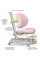 Дитяче крісло Mealux Ortoback Base Pink (арт.Y-508 KP Base) - оббивка рожева однотоннаа (коробок-2 шт.)
