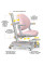Детское кресло Mealux Ortoback Plus Pink (арт.Y-508 KP Plus) - обивка розовая однотонная (коробок-2 шт.)