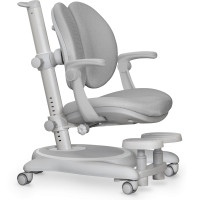Детское кресло Mealux Ortoback Duo Plus Grey (арт.Y-510 G Plus) -- обивка серая однотонная (коробок-2 шт.)