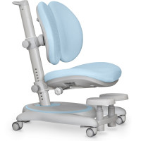 Детское кресло Mealux Ortoback Duo Base Blue (арт.Y-510 KBL Base) - обивка голубая однотонная (коробок-2 шт.)