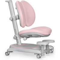 Дитяче крісло Mealux Ortoback Duo Base Pink (арт.Y-510 KP Base) -  оббивка рожева однотонна (коробок-2 шт.)