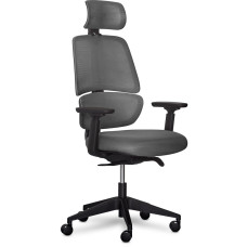 Крісло Mealux Leo Air Plus Dark Grey (арт.Y-546 KBG) - оббивка сітка / сіра однотонна (коробок-1 шт.)