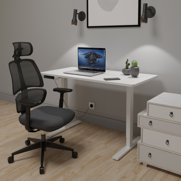 Крісло Mealux Leo Air Plus Dark Grey (арт.Y-546 KBG) - оббивка сітка / сіра однотонна (коробок-1 шт.)