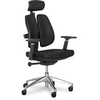 Крісло Mealux Tempo Duo Black (арт.Y-551 KB Duo) - оббивка чорна однотонна / екошкіра (коробок-1 шт.)